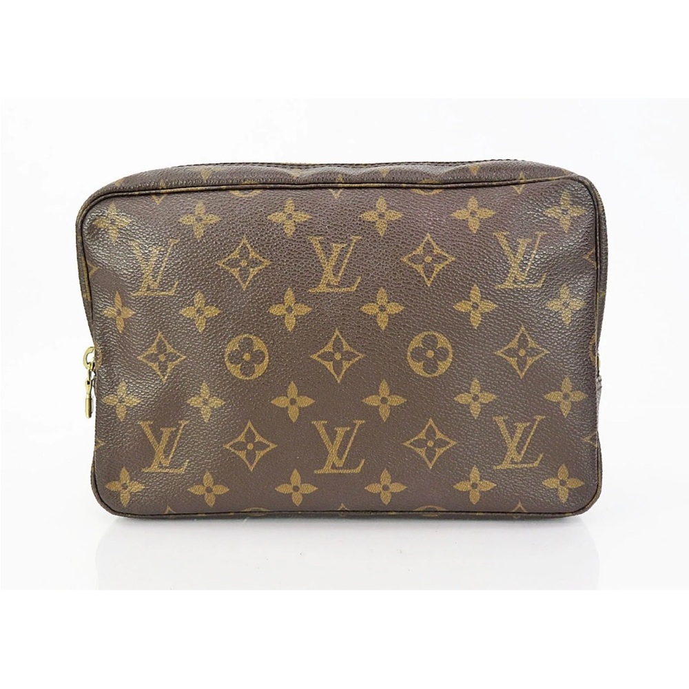 Louis Vuitton Monogram Toiletry Bag in Brown and Gold - Picture 2 of 16